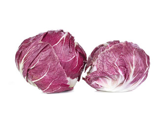 Obraz premium Radicchio, red salad isolated on white background