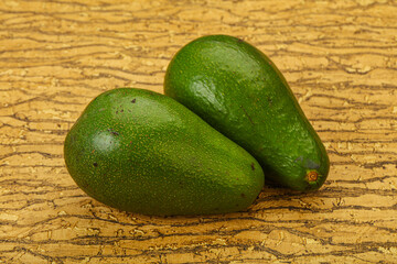 Two ripe exotic avocado vegetable