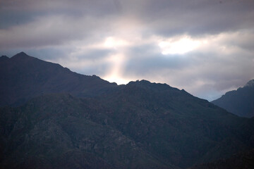 Fototapeta na wymiar Cordillera de los Andes