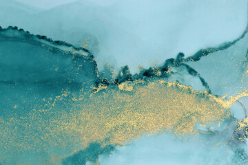 Art Abstract  watercolor flow blot painting. Color canvas marble texture background. Alcohol ink.