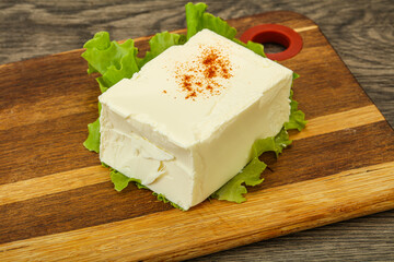 Greek traditional soft feta cheese