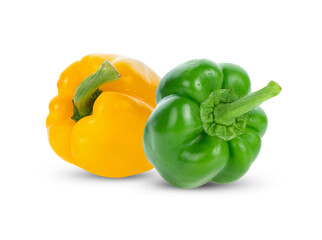 sweet pepper isolated on white background.