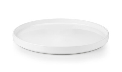 white plate isolated on white background