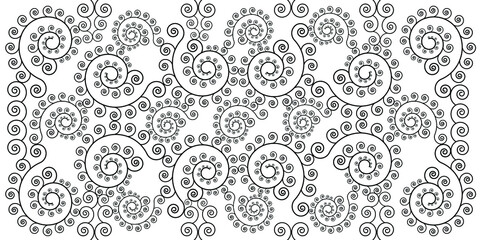 Ornament abstract pattern, floral vintage design. mehndi texture design. seamless vector illustration
