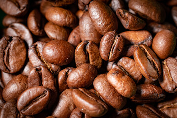 coffee beans close up