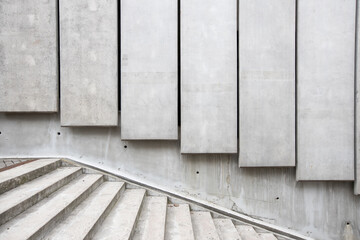 Stairway cement architecture modern design