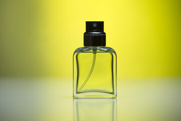 Spray perfume glass container , transparent liquid	
