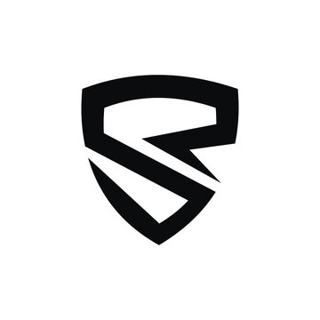 initial letter rs or sr logo vector design