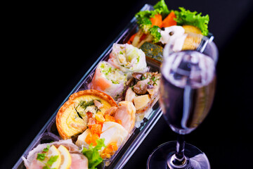 delivery food box for Christmas dinner