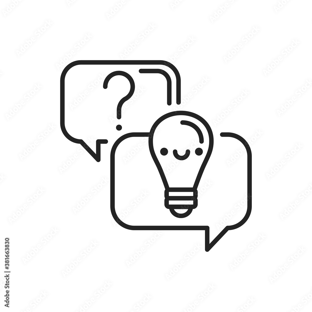 Poster answers on questions black icon. custom video content. sign for web page, mobile app, button, logo. 