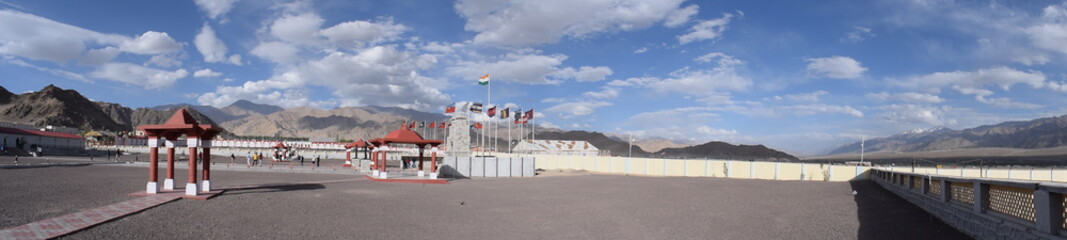 Fototapeta na wymiar Hall of fame in leh ladakh