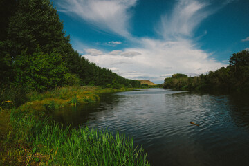 Fototapeta premium lake and forest