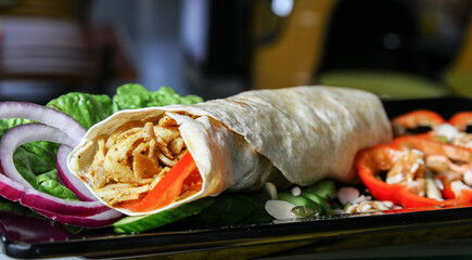 Tortilla with chicken