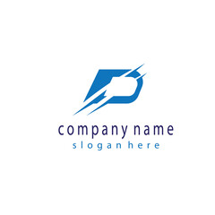 Letter D, creative logo, vector illustration, color design template