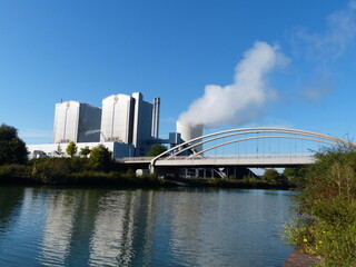 Coal-operated heating power plant in Hanover.