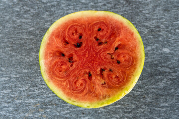 Wassermelone - Citrullus lanatus, aufgeschnitten