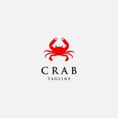 Vector Design Template, Emblem, Design Concept, crab with big claws.