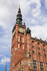Naklejka premium Townhouse in Gdansk. Poland