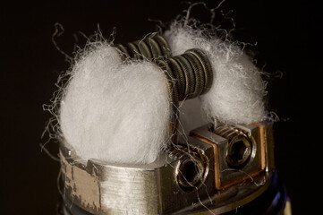 Vape RDA or e-cigarette for vaping with coils and cotton, rebuildable dripping atomizer or...