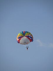 parachute in the sky