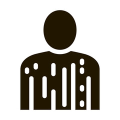 Human Disease glyph icon vector. Human Disease Sign. isolated symbol illustration