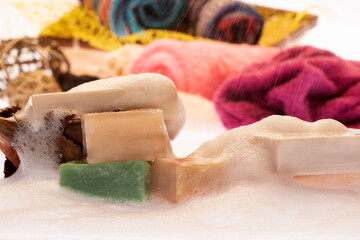 sapone ,schiuma e colori 