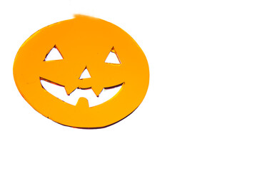 Halloween pumpkin smiling