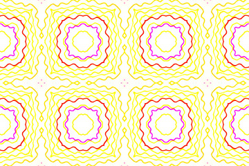 Seamless Watercolor Azulejo Ornament. 