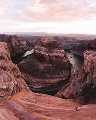 grand canyon state horseshoe bend at sunset