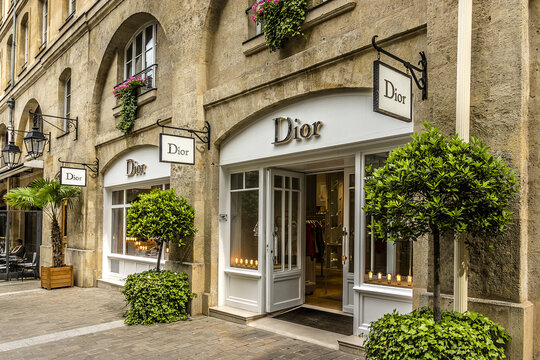 View of famous Royal Village. Royal Village located near Madeleine in eighth district. This passage (renovation 1992) is very charming and filled with luxury shops. PARIS, FRANCE. June 1, 2015.