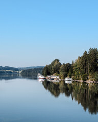 Fototapeta premium View over the Lipno lake in the Czech Republic