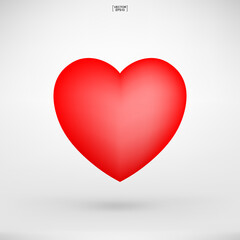 Heart sign and symbol for Valentine's Day. Heart shape for decorative card, website, template design, postcard, advertising, mobile application. Vector.