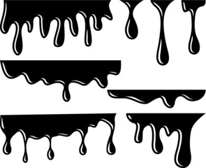 Vector illustration of the dripping