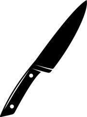Vector illustration of the kitchen knife