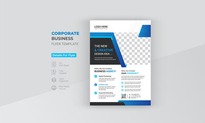 Morden Professional Corporate Business Flyer Design vector template.