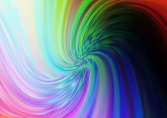 Dark Multicolor, Rainbow vector background with bent lines. Brand new colored illustration in marble style with gradient. The best blurred design for your business.