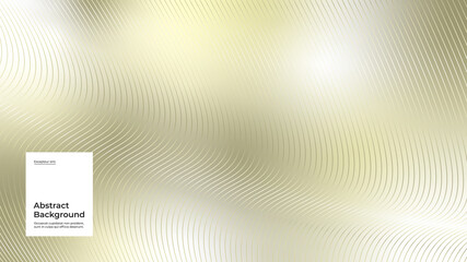 Abstract background illustration. Linear, striped gold backdrop. Monochrome creative stylish texture. Eps10 vector.