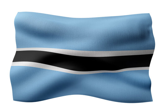  Botswana 3d flag