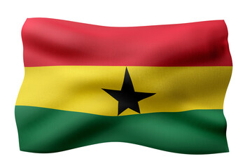 Ghana 3d flag