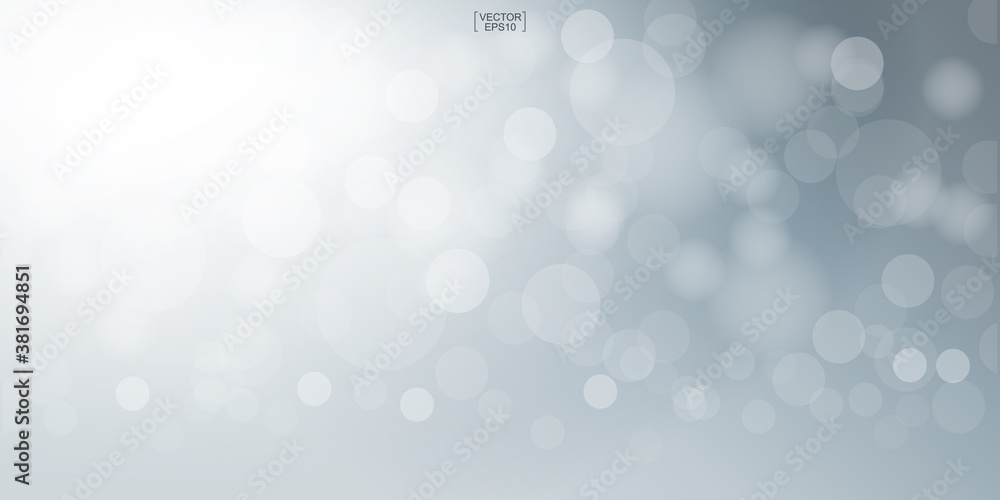 Poster abstract light blurred bokeh for background. beautiful bokeh background. vector.