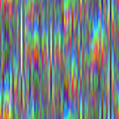 Seamless techno glitch RGB monitor noise rainbow. High quality illustration. Repeat pattern neon spectrum. Futuristic bad signal computer screen failure. Red green and blue distortion blur effect.