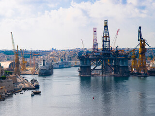 Fototapeta premium The Grand Harbour of Valletta, Malta