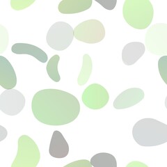 Light Green vector seamless template with spots. Blurred bubbles on abstract backdrop with colorful gradient. Design for textile, fabric, wallpapers.