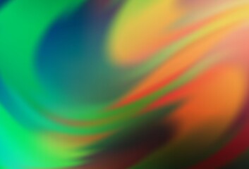 Obraz premium Light Green, Red vector glossy abstract backdrop.