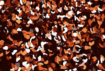 Light Red, Yellow vector backdrop with abstract shapes.