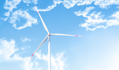 global warming problem, wind turbine station windmill, power generator, pure energy