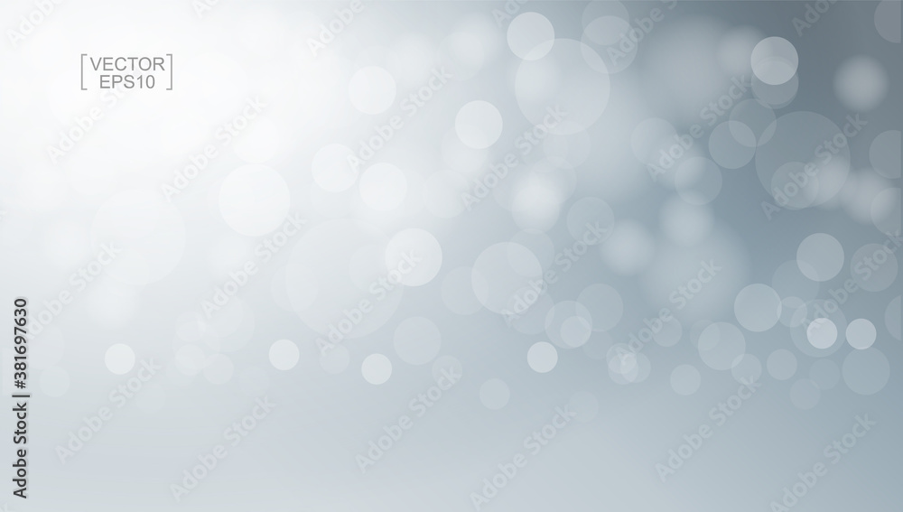 Poster abstract light blurred bokeh for background. beautiful bokeh background. vector.