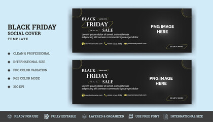 Black Friday Facebook Cover Template
