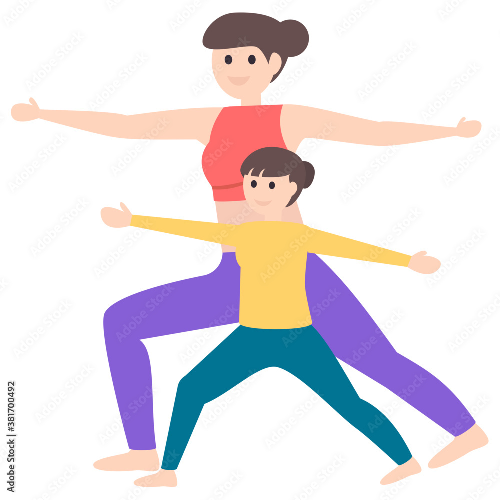 Poster Stretching Exercise Vector 