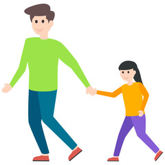 Fatherhood Flat Character